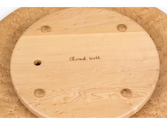 Edward Wohl Birds Eye Maple Rotating Lazy Susan