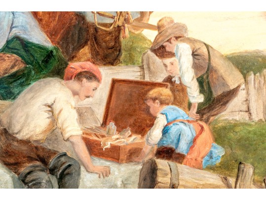 Oil On Panel After Pieter C. Dommershuizen (Dutch, 1834-1908) 