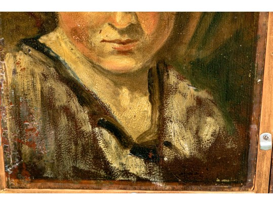 Oil On Panel, Double Sided Portrait