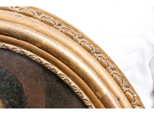 Antique Oil On Board, Portrait Of Thomas Payne Johnson, 1849