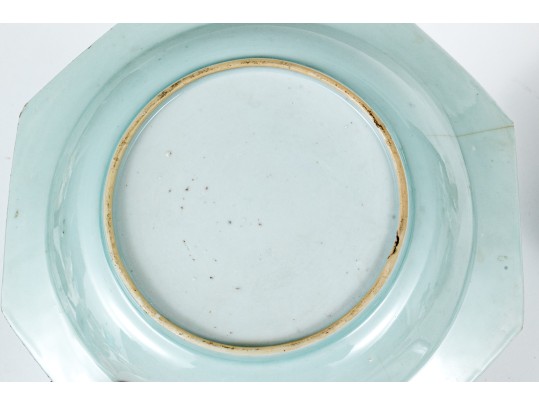 Four Chinese Export Blue And White Porcelain Bowls And Plates