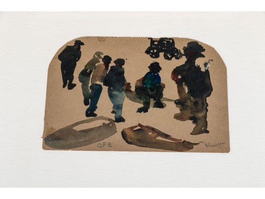 Group Of Charlotte Fuller Eastman (American 1828-1965) Works On Paper