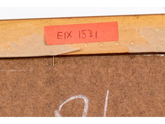 Signed Brown Oil On Board, Portrait Bust Of A Man, 1969