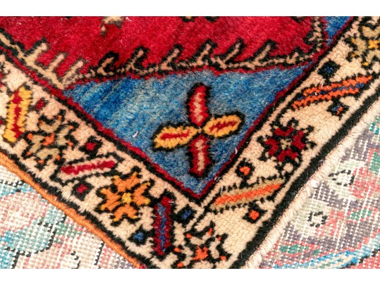 Hand-Knotted Wool Prayer Mat, 3'-2