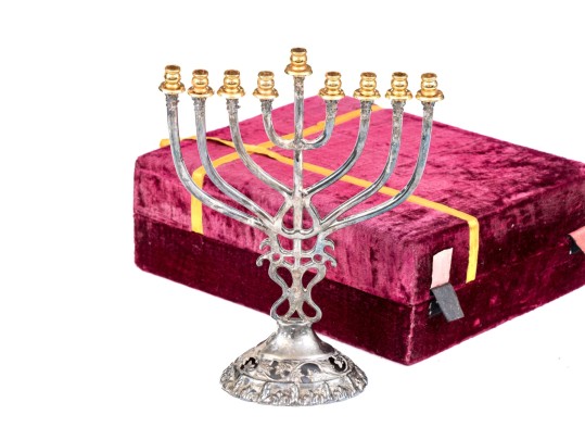 Silver Plated Menorah