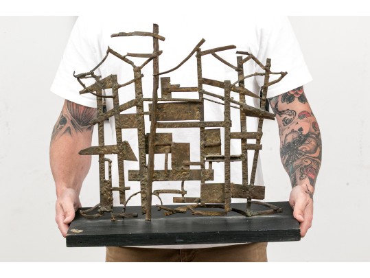 Priscilla Pattison (American, 1919-2013) Brutalist Sculpture On Base