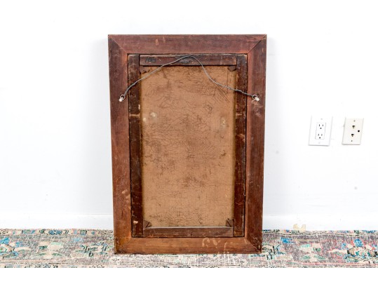 Signed Antique Orientalist Oil On Canvas