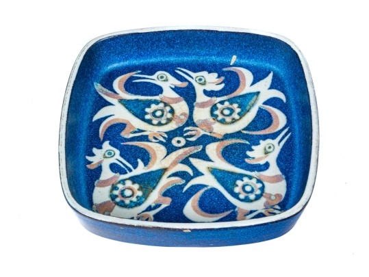 Nils Thorsson Mid-century Royal Copenhagen Ceramic Square Bowl