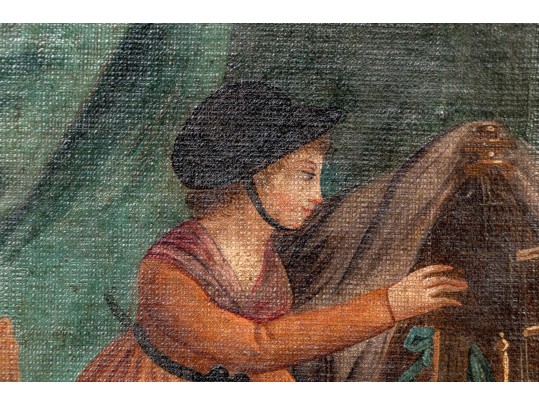 Antique Trumeau Mirror