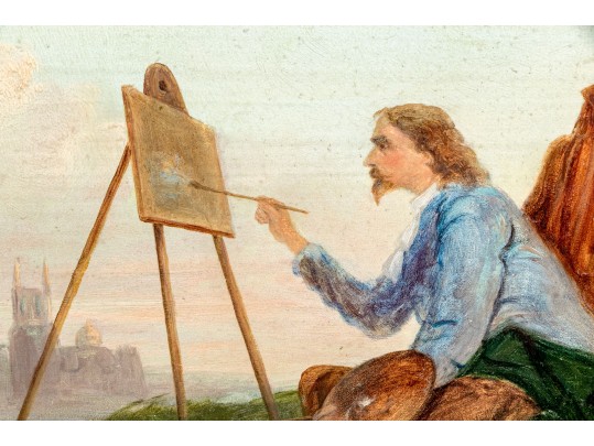 Oil On Panel After Pieter C. Dommershuizen (Dutch, 1834-1908) 