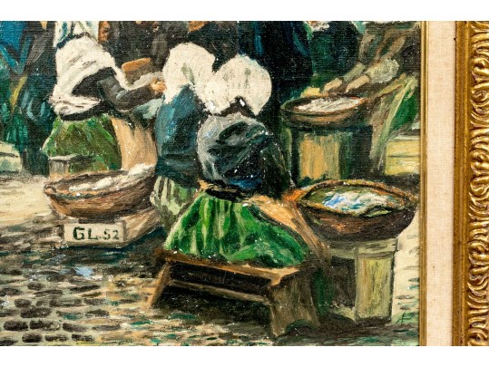 Oil On Canvas After Emil Axel Krause (Danish, 1871-1945) 