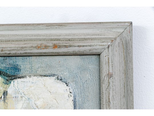 Signed Lekus Oil On Canvas, Expressionist Sailboats