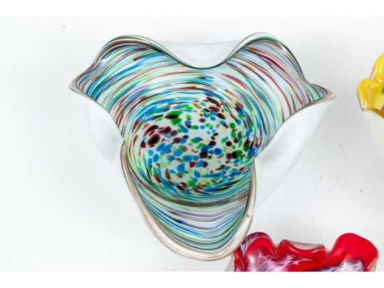 Six Pieces Of Mid-Century Murano Glass