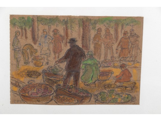 Group Of Charlotte Fuller Eastman (American 1828-1965) Works On Paper