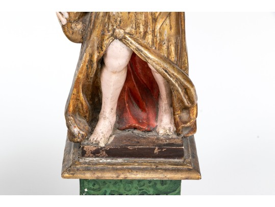 Pair Of Antique Italian Angel Candlesticks