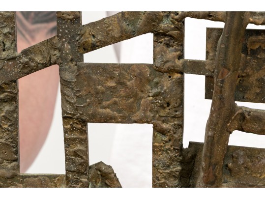 Priscilla Pattison (American, 1919-2013) Brutalist Sculpture On Base