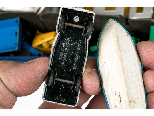 Four Trays Of Die Cast Matchbox Cars In Two Cases