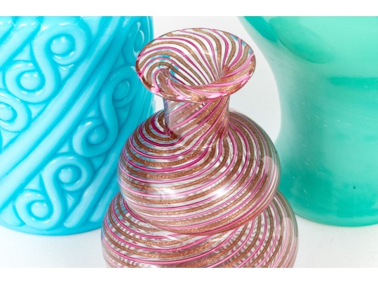 Group Of Three Vintage Glass Wares