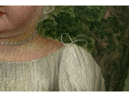 19th C. Oil On Canvas Painting, Portrait Of A Child, Silvie A. I. Delgambe