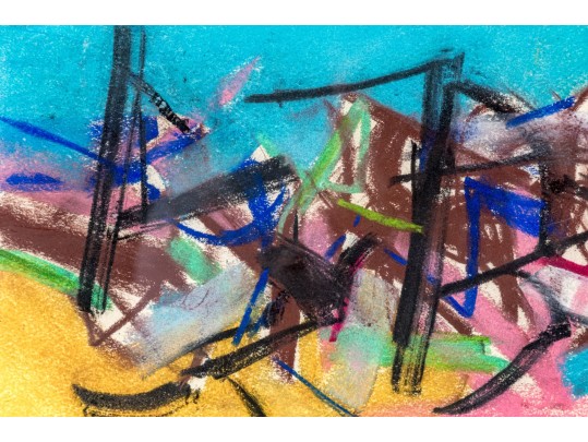 Napoli Abstract Pastel On Paper, Abstract