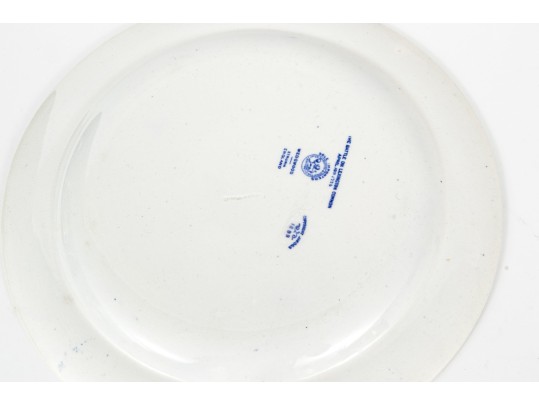 Seven English Transferware Ceramic Plates Including Wedgwood And Adams