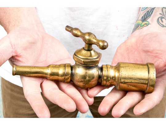 Antique 19th C. Quality Brass Barrel Tap