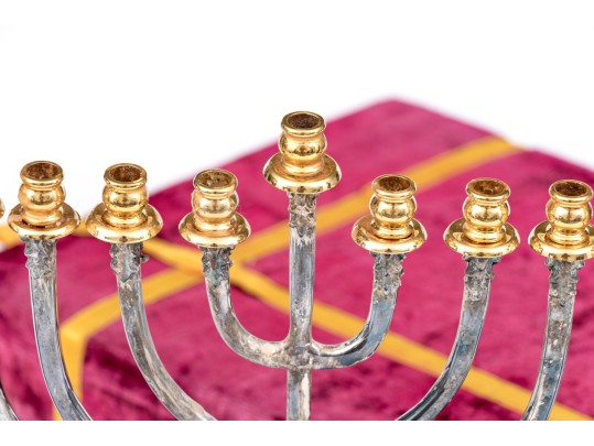 Silver Plated Menorah
