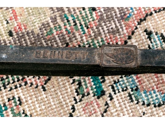 Pair Of Bennett Iron And Steel Andirons