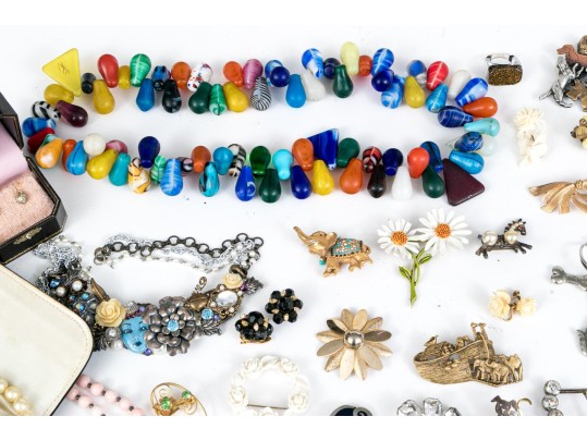 Large Collection Vintage Costume Jewelry