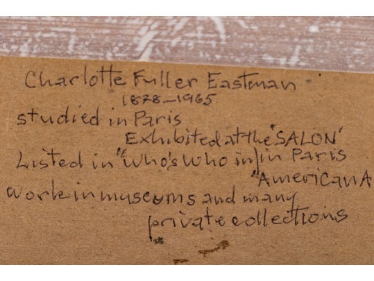 Group Of Charlotte Fuller Eastman (American 1828-1965) Works On Paper