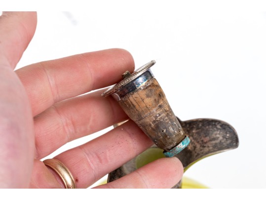 Lot Of Five Glass And Silver Plate Mounted Decanters