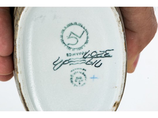 Group Of Three Nils Thorsson Mid-century Royal Copenhagen Painted Ceramics