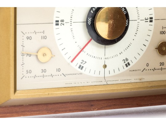 Two Airguide Mid-century Barometers