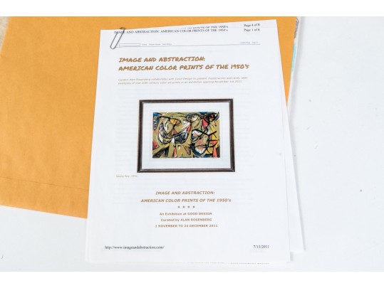 John Murray Barton (American [NY], 1921-2000) Folio Of Signed Ltd Ed Block Prints