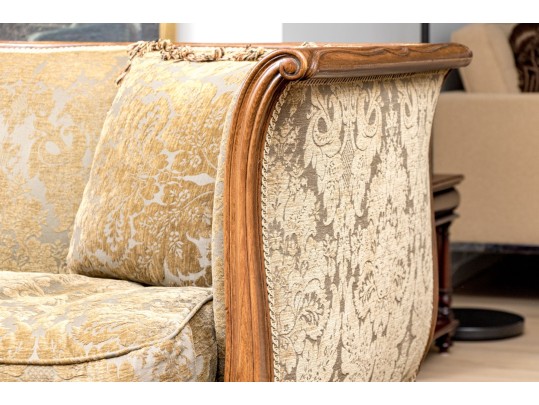 Vintage Down Filled Louis XV Style Sofa