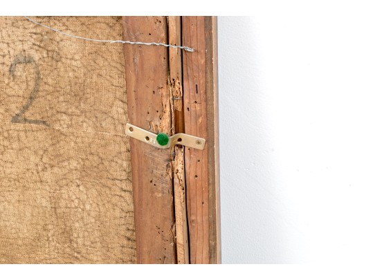 Two Antique Oil On Canvas Paintings Of Putti