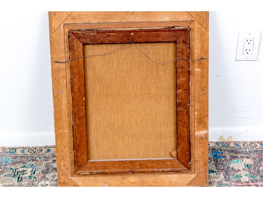 Oil On Canvas, Imprestionist Garden Landscape