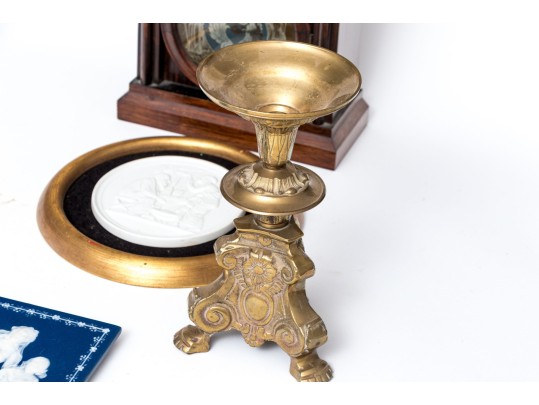 Eclectic Collection Of Antique Decor Including Quimper