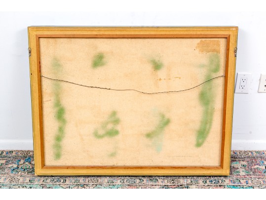 Signed Mitchell Abstract Modern Oil On Canvas, 1962