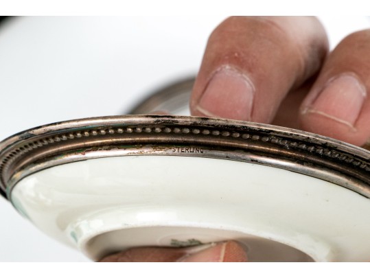 Sterling Mounted Coaster Lot