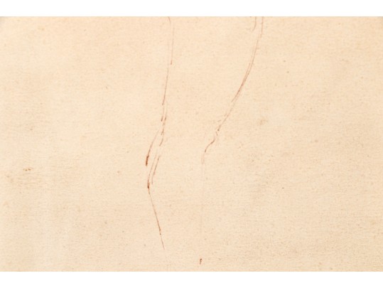 Victoria Hutson Huntley (American [NY], 1900-1971) Ink On Paper Figure Study, 1939