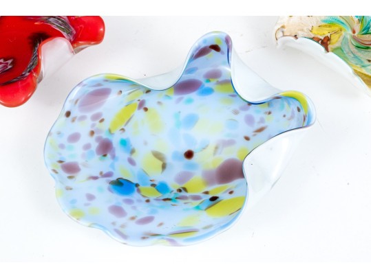 Six Pieces Of Mid-Century Murano Glass