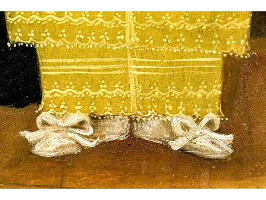 Horacio Rentería Rocha (Mexican, 1912-1972) Oil On Canvas, Girl With Dog And Birds