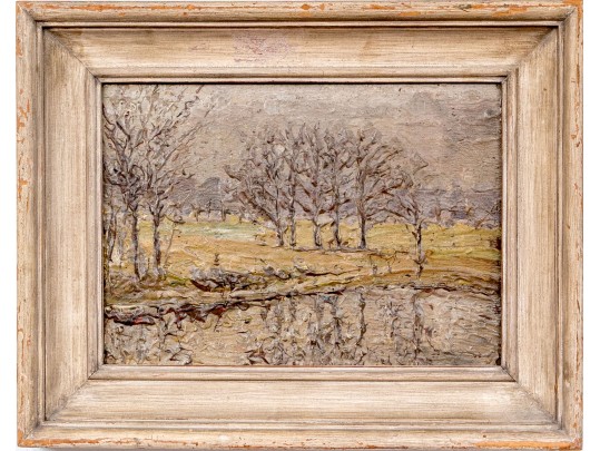 Attributed To William Bils (American, 1872-1944), Oil On Panel, Imprestionist Landscape