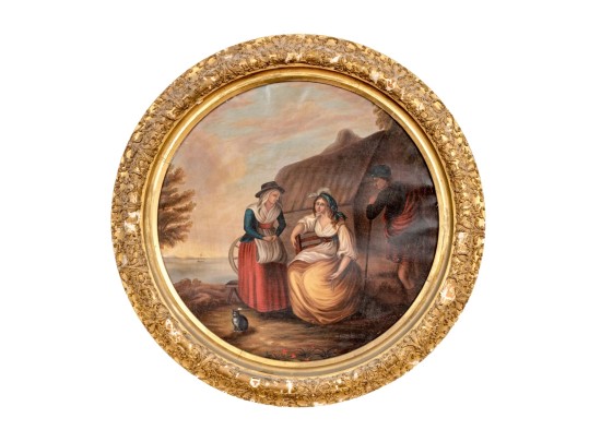 J. M. Thurston After Henry William Bunbury (English, 1750-1811) Oil On Canvas, 1855