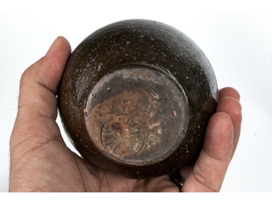 Group Of Five Studio Ware Glazed Pottery Vases