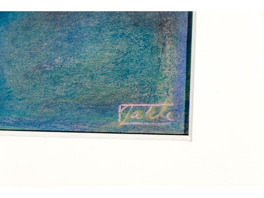 Signed Pastel On Paper, Two Figures