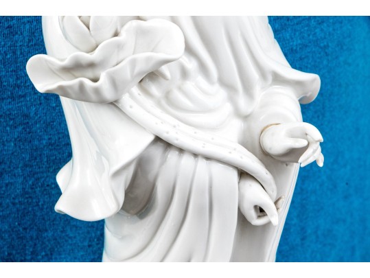 Blanc De Chine Figures Of Guanyin And Buddha