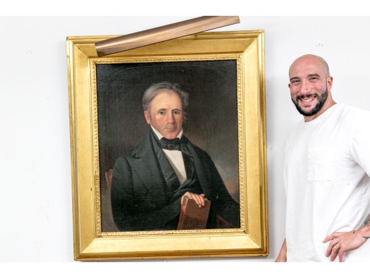 Oil On Canvas, Portrait Of A Gentleman