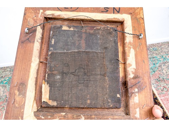 Attributed To Barent Fabritius, Oil On Panel, Portrait Of A Man With Extended Hand